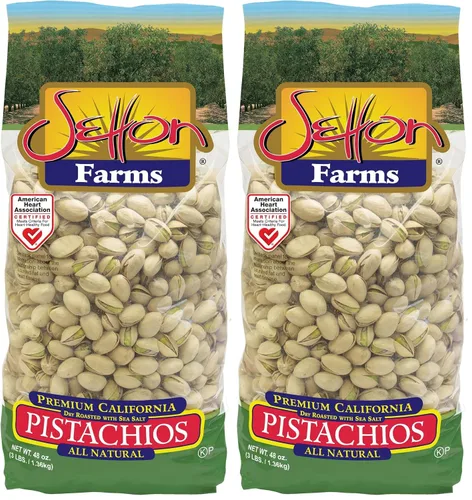 Vista 7 de Setton Farms Pistachos premium, tostado seco con sal marina, bolsa de 3 libras (48 oz)