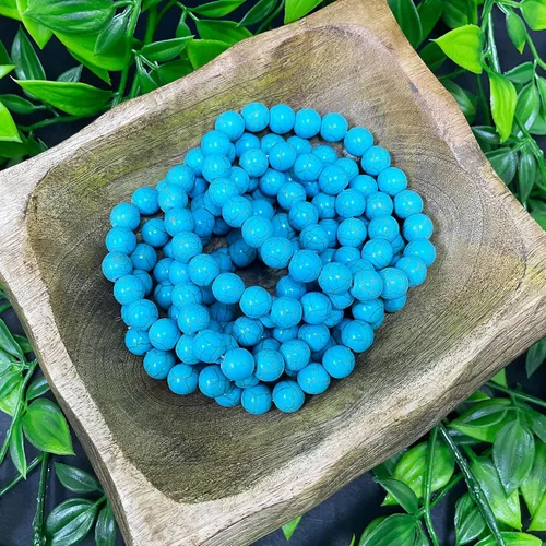 Vista 665 de Gem Avenue Handmade Round Bead Stretch Bracelet Unisex Natural Stone Beaded Jewelry for Men & Women, Elastic Wristband for Daily Wear