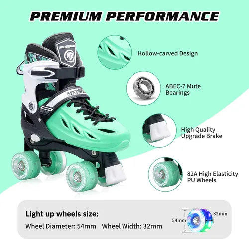 Vista 4 de METROLLER Patines en línea para niñas y niños, mujeres