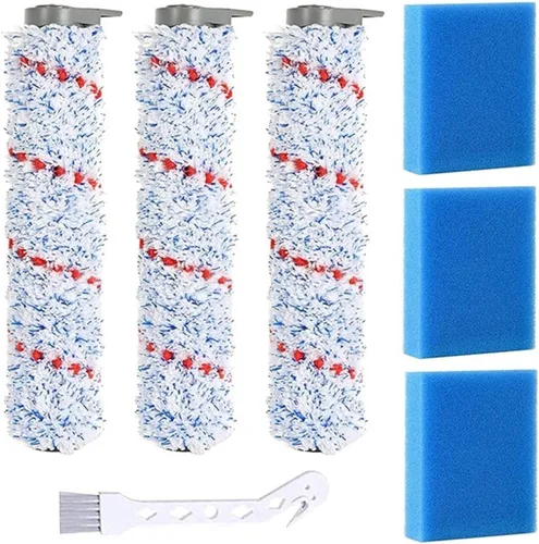 Vista 2 de Repuesto de repuesto para aspiradora inalámbrica en seco y húmedo, cepillo de rodillo, esponja de filtro Hepa, compatible con Tineco IFloor S, 1
