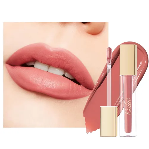 Vista 38 de Oulac Lápiz labial mate rosa para mujeres, lápiz labial líquido duradero de color rosa intenso, color de labios de alto impacto con cobertura total