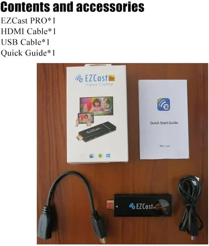 Vista 7 de EZCast Sistema de presentación inalámbrico profesional, receptor de pantalla HDMI, pantalla dividida 4 a 1, WiFi MIMO 2T2R, compatible con AirPlay