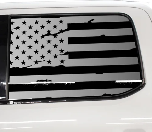 Vista 11 de BOGAR TECH DESIGNS Calcomanía de vinilo precortada para parabrisas trasero compatible con Ford F-150 F150 2015-2024, negro mate