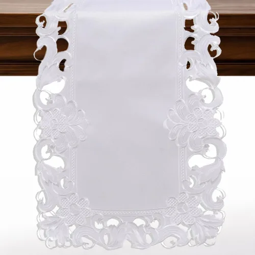 Vista 19 de DECOZEN Camino de Mesa Navideño Dorado con Ciruela – Bufanda Decorativa Bordada para Comedor y Tocador para Mesas Navideñas, Bodas y Fiestas – 14 x