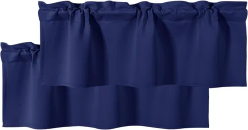 Vista 41 de DWCN Cenefa para ventana de cocina, con bolsillo para barra, para ventana, sala de estar/sótano, 36 x 16 pulgadas de largo, 1 panel, beige