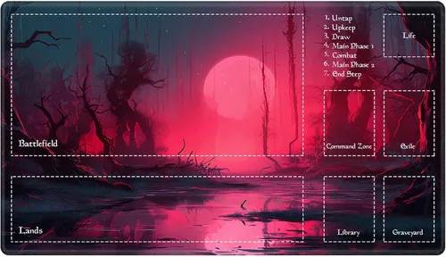 Vista 83 de Alfombra de juego con zonas para juego de cartas MTG, alfombras de juego de mesa, alfombras de juego de mesa de Magic, 61x35.5 cm, alfombra de juego