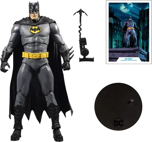 Vista 6 de DC Multiverse Batman de Batman: Three Jokers - Figura de acción de 7 pulgadas con accesorios, multicolor
