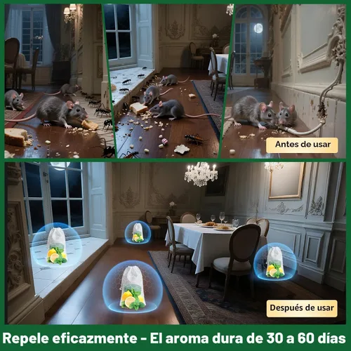 Vista 5 de 32PCS repelente de roedores, aceite de menta natural para ratones