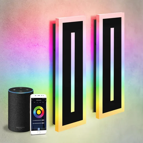 Vista 22 de ASD Lámpara LED de montaje en pared de 18 pulgadas de largo, aplique lineal para exteriores e interiores 3CCT, regulable, impermeable