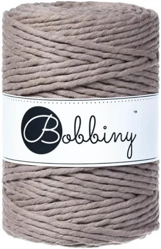 Vista 13 de Bobbiny Cordón de macramé XXL de 0.197 in de una sola capa (aguamarina), 108 yardas/330 pies (100% algodón reciclado)