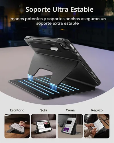 Vista 4 de ESR Funda para iPad Air de 11 pulgadas, iPad Air 5ª/4ª generación de 10.9 Negro