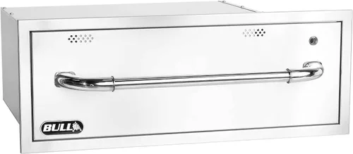 Vista 12 de Bull Outdoor Products Componentes Premium para Isla de Barbacoa de Cocina Exterior, Puerta de Acceso Vertical - Bisagra Izquierda con Reborde