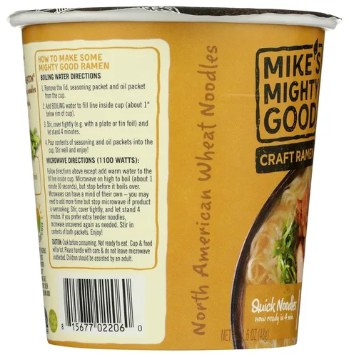 Vista 4 de Mike's Mighty Good Sopa de ramen, pollo, 1.6 onzas