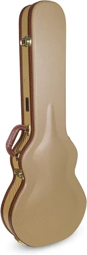 Vista 32 de Crossrock Estuche de madera para guitarra clásica de tamaño completo 4/4, diseño superior arqueado, interior de felpa, pestillos de metal Negro