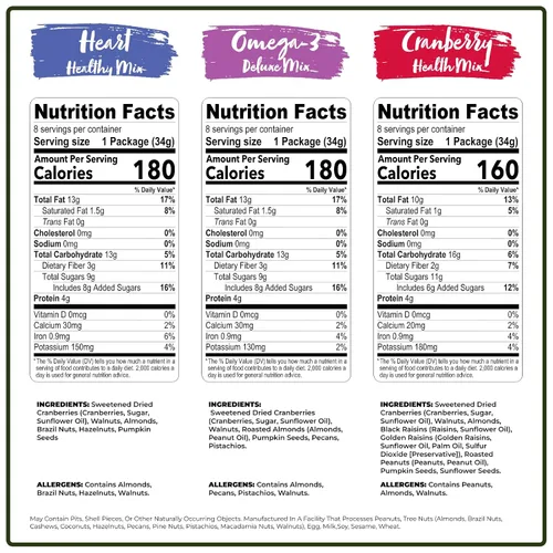 Vista 2 de Nature's Garden - Semillas orgánicas Plant-Based, Gluten-Free Nut & Fruit Blend with Cranberries, Non-GMO Daily Snack for Adults & Kids, Lunch for