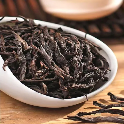 Vista 3 de Da Hong Pao Té Oolong Asado Hoja Suelta 3.5oz Fujian Wuyi Da Hong Pao Dahongpao Grande Roja Roja Roja Hoja Suelta Té Oolong 3.53 oz
