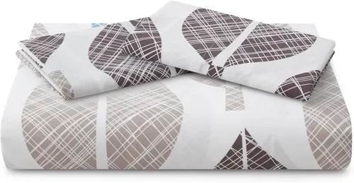 Vista 77 de Marina Decoration Juego de funda de edredón de 3 piezas con 2 fundas de almohada, diseño de rayas negras y grises, tamaño doble/matrimonial