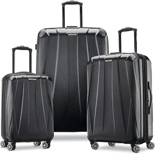 Vista 12 de Samsonite Centric 2 Set de maletas rígidas expandibles con ruedas giratorias dobles, Azul Caribe, Juego de 2 piezas (equipaje de mano/grande)