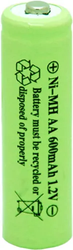 Vista 9 de Ni-Mh AA 600mAh 1.2V batería recargable para luces solares al aire libre lámpara de jardín (paquete de 4)
