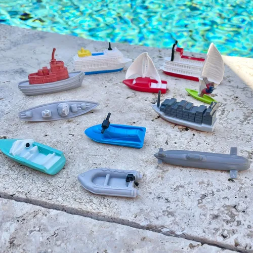 Vista 2 de Safari Ltd. In the Water Bolsa a granel – Juego de juguetes de transporte de agua – Colección de 48 piezas para niños, niñas y niños a partir de 3