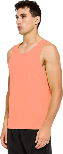 Vista 2 de DEMOZU Camiseta sin mangas de neón para hombre, brillante, para entrenamiento, gimnasio, atletismo, rave, fiesta, camiseta sin mangas
