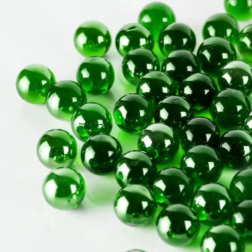 Vista 4 de CYS EXCEL Rellenos de jarrón de piedras preciosas de mármol verde de 1 pulgada (1 libra), múltiples opciones de color, cuentas de mármol de vidrio