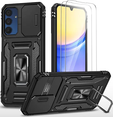 Vista 19 de Funda para teléfono Samsung Galaxy A15 5G, [protección contra caídas de grado militar de 15 pies]