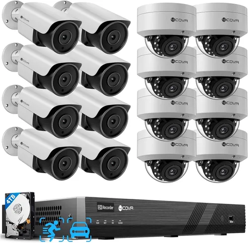 Vista 14 de 4COVR 16 Channel Security Camera System PoE for Business, LYH54A5M1608-1