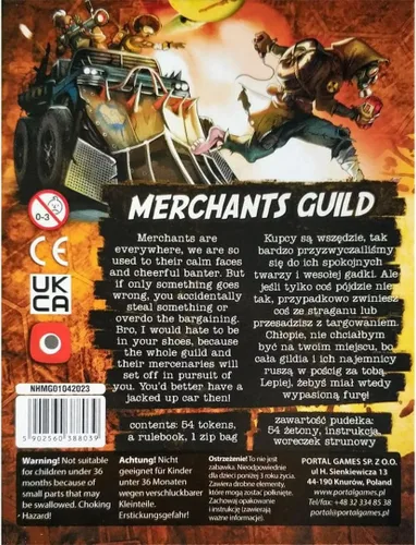 Vista 2 de Neuroshima Hex 3.0 Merchants Guild by Portal Games, juego de mesa de estrategia