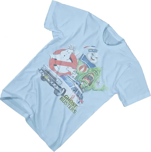 Vista 3 de Ghostbusters Mens Stay Puft Shirt Stay Puft Logo Tee Shirt Graphic T-Shirt