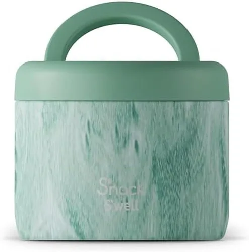 Vista 8 de S'well S'nack Recipiente de alimentos de acero inoxidable, 10 onzas, árbol de menta, cuencos aislados de doble capa, sin BPA