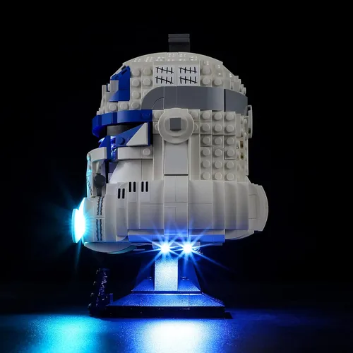 Vista 6 de ManKiaPro Kit de iluminación de luz LED para Lego 75349 Star Wars Capitán Rex casco de bloques de construcción (solo luces, sin juego de Lego)