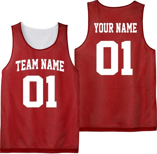 Vista 2 de Camiseta de baloncesto personalizada Tallas para adultos Añade a tu equipo, nombre y número Unisex