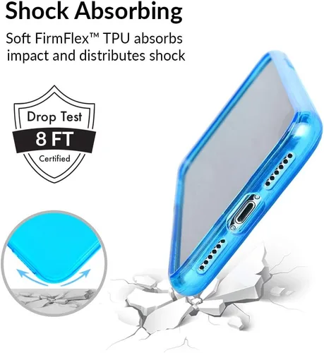 Vista 3 de Velvet Caviar Compatible con iPhone X Case/iPhone Xs Case Neon (azul neón)