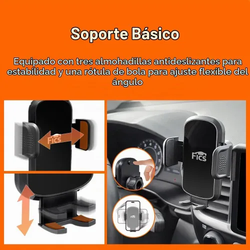 Vista 6 de FICS Accesorios KONA 2023, soporte para teléfono KONA 2023, soporte para teléfono personalizado