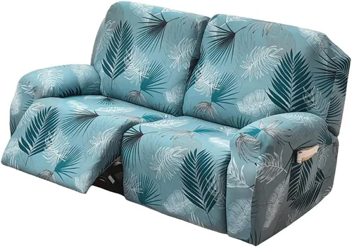 Vista 30 de Fundas elásticas para sillas reclinables, 4 piezas, fundas estampadas Lazyboy para sillón reclinable Lazyboy, funda de elastano suave para silla
