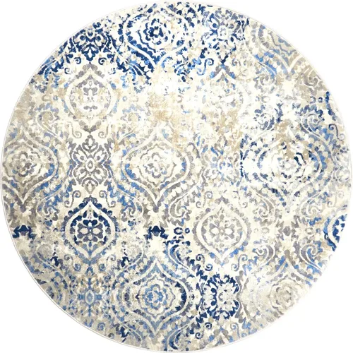 Vista 10 de Home Dynamix Melrose Audrey - Alfombra de pasillo, 2 x 7, marfil/azul