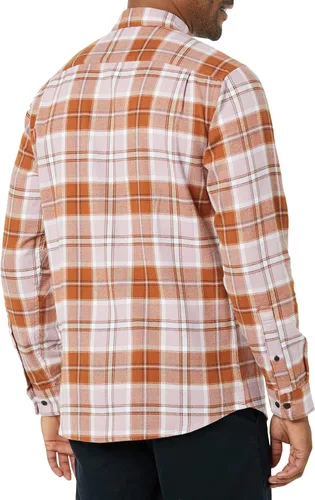 Vista 38 de Amazon Essentials Camisas de franela de manga larga para hombre, corte ajustado, a cuadros con botones