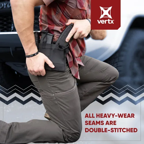 Vista 5 de Vertx Men's Travail 2.0 Tactical Work Pants Utility with Pockets Lightweight Canvas