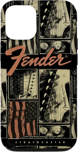 Vista 28 de Fender Funda vintage Stratocaster Americana Distressed Collage para iPhone 17