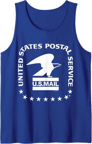 Vista 16 de USPS - Camiseta sin mangas con sello de correo aéreo de EE. UU, Gris Negro