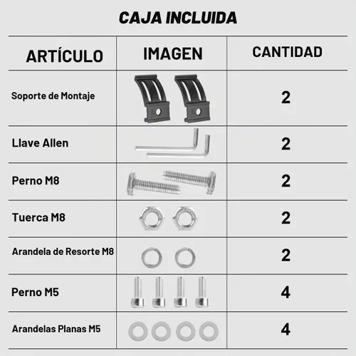 Vista 7 de Soportes de montaje de barra de luz LED, 2 piezas, kit de soporte de montaje inferior ajustable para luces LED de vaina, cubos, barra de luz