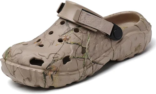 Vista 8 de Zuecos deportivos para hombre, sandalias deportivas al aire libre, zapatos de playa, zapatos de playa para interiores y exteriores, pantuflas