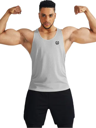 Vista 6 de NELEUS - Camiseta sin mangas para correr para hombre, para gimnasio, atlética