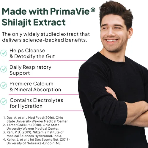 Vista 4 de Organics Ocean Shilajit para hombres y mujeres – Suplemento Shilajit con vitamina B12, cromo y selenio para desafiar la edad, la energía, el apoyo