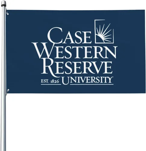 Vista 2 de Case Western Reserve University - Bandera decorativa para exteriores, de 3 x 5 pies, bandera de jardín, bandera individual para exteriores