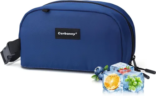 Vista 19 de Cerbonny Pequeña bolsa refrigeradora, bolsa de almuerzo congelable para niños y adultos, pequeña bolsa aislada, mini bolsa portátil para aperitivos