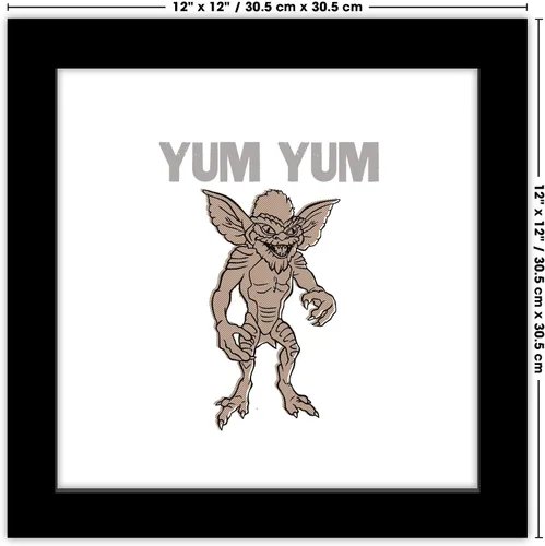 Vista 6 de Trends International Gallery Pops Gremlins - Arte de pared Yum Yum, versión enmarcada negra, 12 x 12 pulgadas