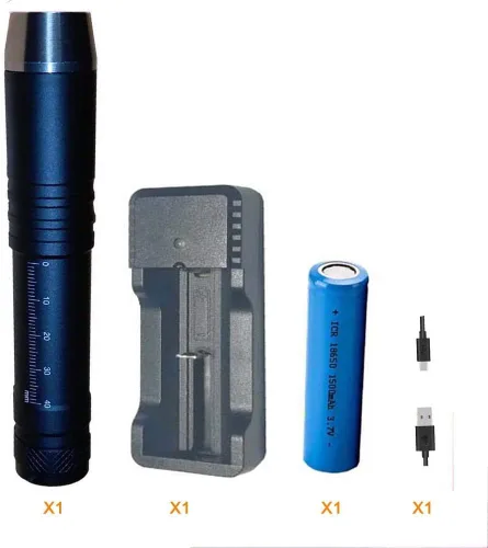 Vista 6 de QLEE Linterna LED de identificación de fluorescencia W/Y/UV, 3 LED, luz de inspección de joyas de piedras preciosas de jade para detector de manchas