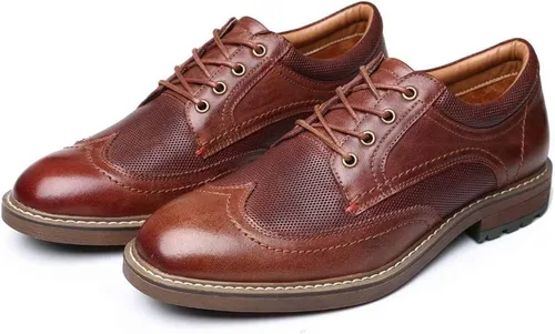 Vista 8 de Zapatos de vestir Oxford casuales con cordones para hombre